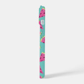 ミントスイカ模様 iPhone 15ケース (左側面)