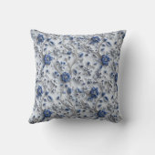 ミントスタイリッシュグリーンフローラエンボス効果 クッション (裏面)