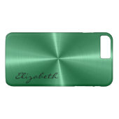 ミントステンレス鋼メタルルック Case-Mate iPhoneケース (裏面(横))