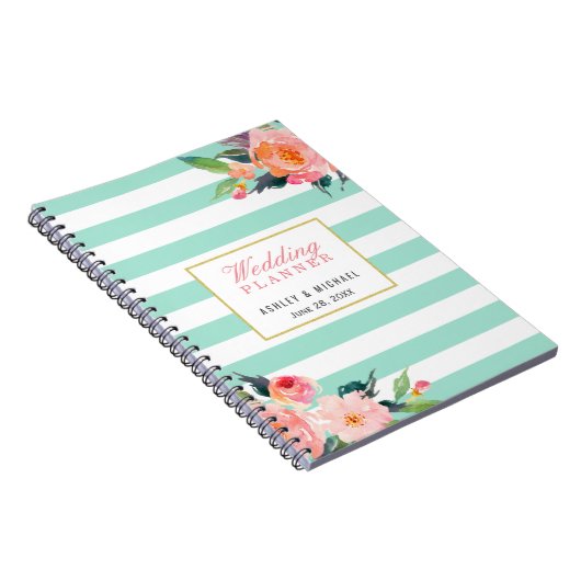 ミントストライプフローラウェディングプランナーゲストハウス ノートブック (右側)