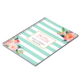 ミントストライプフローラウェディングプランナーゲストハウス ノートブック (左側)