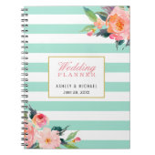ミントストライプフローラウェディングプランナーゲストハウス ノートブック (正面)