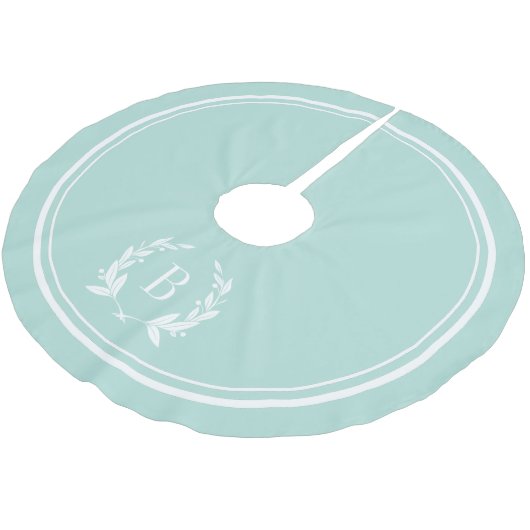 ミントストライプリースモノグラムツリースカート ブラッシュドポリエステルツリースカート (アングル)