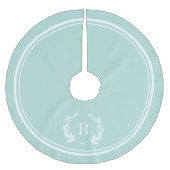 ミントストライプリースモノグラムツリースカート ブラッシュドポリエステルツリースカート (正面)