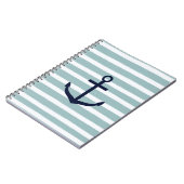 ミントストライプ航海のいかり ノートブック (左側)