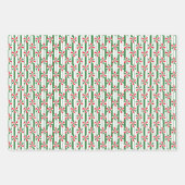 ミントスワールラッピング紙フラットシートセット3 ラッピングペーパーシート (正面2)