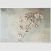 ミントセージグリーンの抽象的な桜 薄葉紙 (正面)