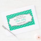 ミントゼリー食品ラベルのシール 長方形シール (封筒)