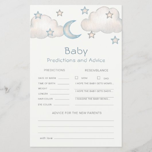 ミントターコイスボーイベビーシャワー予測とアドバイス (正面)