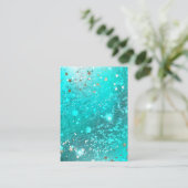 ミントターコイズフォイルの背景 アドバイスカード (スタンド正面)