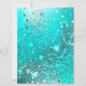 ミントターコイズフォイルの背景 カード (正面)