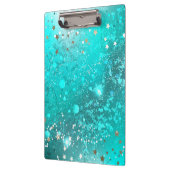 ミントターコイズフォイルの背景 クリップボード (左)