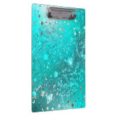 ミントターコイズフォイルの背景 クリップボード (右)