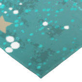 ミントターコイズフォイルの背景 テーブルクロス (アングル)