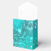 ミントターコイズフォイルの背景 フェイバーボックス (オープン)