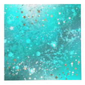 ミントターコイズフォイルの背景 フォトキューブ (右)