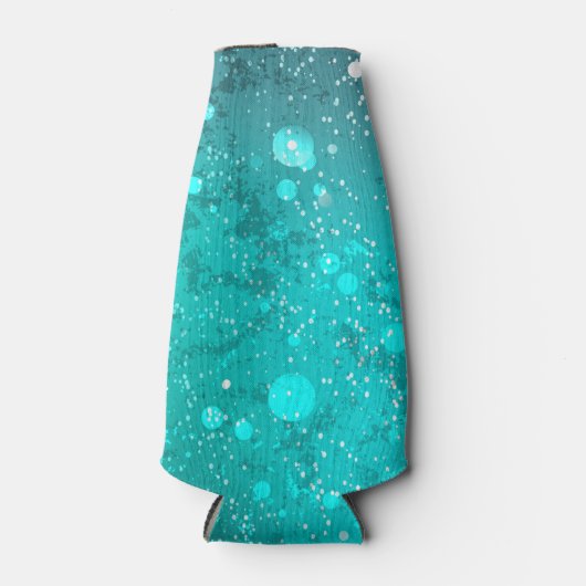 ミントターコイズフォイルの背景 ボトルクーラー (正面)