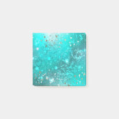 ミントターコイズフォイルの背景 ポストイット (正面)