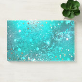 ミントターコイズフォイルの背景 ポストイット (オフィス)