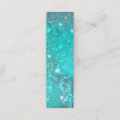 ミントターコイズフォイルの背景 ロイヤリティカード (外部開封)