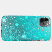ミントターコイズフォイルの背景 Case-Mate iPhoneケース (裏面(横))