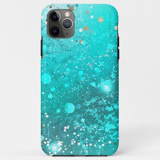 ミントターコイズフォイルの背景 Case-Mate iPhoneケース (裏面)