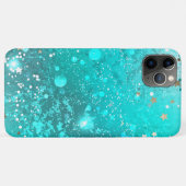 ミントターコイズフォイルの背景 Case-Mate iPhoneケース (裏面(横))