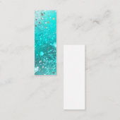 ミントターコイズフォイル背景 コーリングカード (正面/裏面)