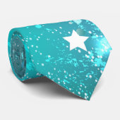 ミントターコイズフォイル背景 ネクタイ (ロール)