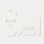 ミントターコイズボーイベビーシャワー フェイバーボックス (折り畳みなし)