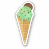 ミントチョコチップ+クッキーコーン シール (正面)