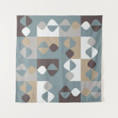 ミントチョコモダンレートキャラメル タペストリー (正面)