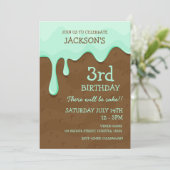 ミントチョコレートケーキ 招待状 (スタンド正面)