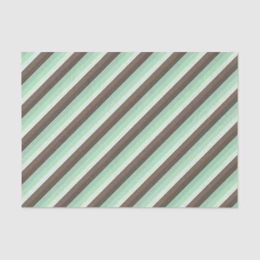 ミントチョコレートチップカラーブロックストライプ製品 薄葉紙 (正面)