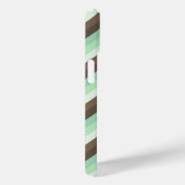 ミントチョコレートチップカラーブロックストライプ製品 Case-Mate iPhoneケース (裏面 / 右)