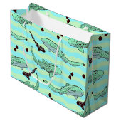 ミントチョコレートチップゼブラザーク ラージペーパーバッグ (正面アングル)