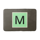 ミントチョコレートチップモノグラム バスマット (正面)