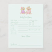 ミントティーパーティーベビーシャワー予測とアドバイス (正面)