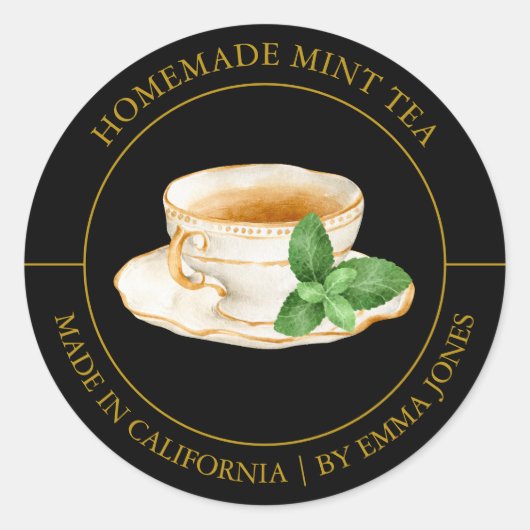 ミントティーラモダンベル ラウンドシール (正面)