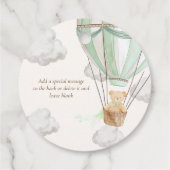 ミントテディベアサンキューベイリーファースト誕生日 フェイバータグ (裏面)