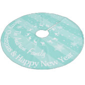 ミントトナディアフォレストクリスマスパーソナライズされた フリース ツリースカート (アングル)