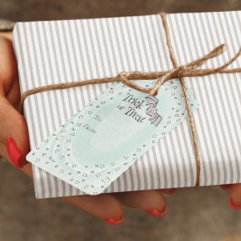 ミントトリックまたはベビーハロウィーンからの治療 ギフトタグ