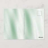 ミントトロピカルピンクグリーンリーフ ポストカード (裏面)