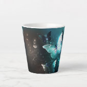 ミントナイトチョウ カフェラテマグ (正面)