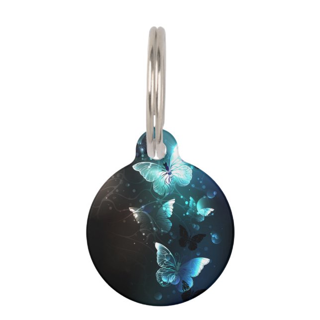 ミントナイトチョウ ペット　ネームタグ (正面)