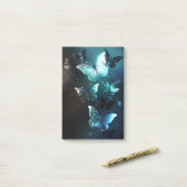 ミントナイトチョウ ポストイット (デスク上)