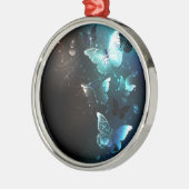 ミントナイトチョウ メタルオーナメント (左)