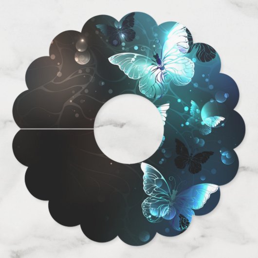 ミントナイトチョウ ワイングラスタグ (正面)