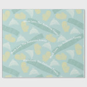 ミントニットパーソナライズされたハットアステカミッテススカーフ ラッピングペーパー (フラット)