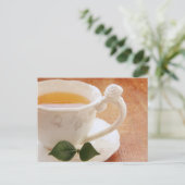 ミントハガキ付きティーカップ ポストカード (スタンド正面)